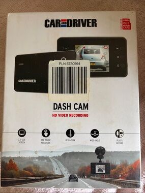 Car and Driver Dash Cam in Black